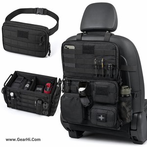 <b>MOLLE</b> Car Seatback Panel Organizer Headrest Utility Pouch Underseat Gear <b>Bag</b> Vehicle Trunk Cargo Storage Vehicle Storage & Organ - Product Image 1