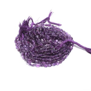 Amatista Goede Color púrpura Collar Cuentas de piedras preciosas Super calidad 100% producto a granel Natural hecho a mano para pulseras Mala - Product Image 5