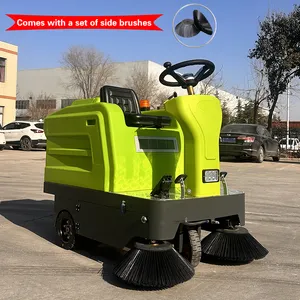 Hot Sale Electric Ride On Industrial Scrubber Wheel Steering Road Sweeper Cleaning Machine Road Sweeper