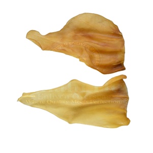 Jouets à mâcher à oreilles séchées de buffle et de boeuf naturels et écologiques de qualité supérieure friandises nourrissantes pour chiens pour animaux de compagnie énergiques - Product Image 1