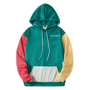 Sweats à capuche pour hommes avec design personnalisé haute qualité en coton mélangé vêtements de mode saison d'hiver polyester/coton matériel sweats à capuche en gros - Product Image 1
