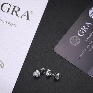 Top Quality 100% 925 <b>Silver</b> <b>Earrings</b> Fashion Classic <b>Heart</b> VVS1 Baguette Moissanite <b>Earring</b> For Women - Product Image 4