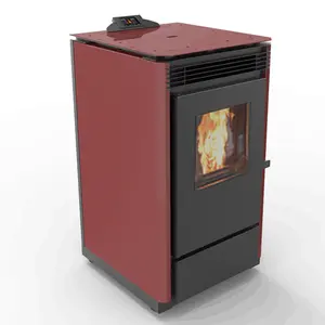 European Style Cheap Removable 8KW Estufa Indoor Wood Pellet Heating Stove Pellet Fireplace