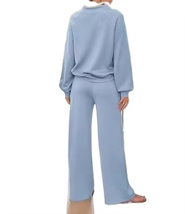 Venta al por mayor de alta calidad ecológico transpirable ligero poliéster/algodón mujeres chándales invierno XL cuello con capucha - Product Image 5