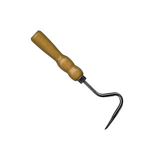 Pic à sabot en métal avec manche en bois pour l'entretien des chevaux Pic à sabots robuste Outil de nettoyage pour chevaux Pic à sabot avec prise confortable - Product Image 5