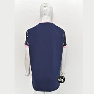 Gran oferta, camiseta informal de franela, camisetas de fútbol bordadas con estampado de sublimación para hombres y mujeres, deportes de práctica Hipster de Hip-Hop - Product Image 4