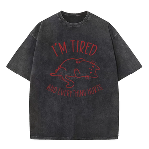 T-shirt Boxy en éponge française pour hommes, en coton délavé vintage, doux et graphique, vêtements au design vierge - Product Image 4