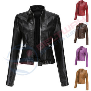OEM de alta calidad de las mujeres de moda chaquetas de cuero lavado profesional de la fábrica hecha en Pakistán Beltway Sports - Product Image 4