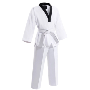 Nuevo Conjunto de Uniforme de Artes Marciales Personalizado al por Mayor con Logotipo Personalizado, Uniforme de Taekwondo, Karate, Judo, Color Personalizado, para Entrenamiento y Competencia, 100% - Product Image 2