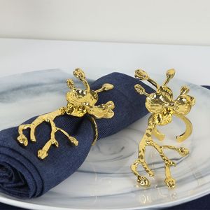 Anillo de Servilleta de Aluminio de Diseño Moderno y Elegante, Detalle de Mesa Moderno para Fiestas y Recepciones - Product Image 5