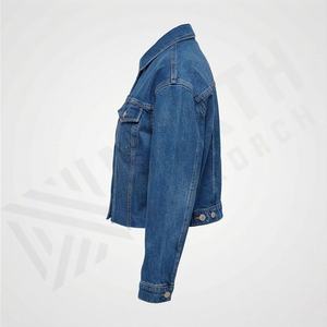 Vêtements de mode 2025 Veste en jean pour femmes Prix abordable Design personnalisé Respirant Jeans durable Manteau élégant Haute qualité - Product Image 3