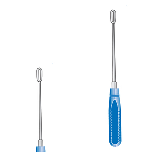Juego de Instrumentos Quirúrgicos de Acero Inoxidable Capener Lamina Curette, Mango Azul de Acetal, 300 mm de Largo, 12x32 mm, Certificado CE, Alta Calidad - Product Image 1