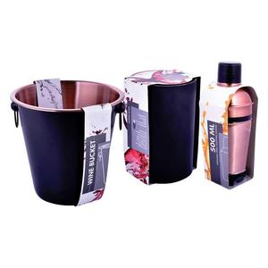 Outils de haute qualité seau à glace Cocktail Shaker Jigger muddler refroidisseur de vin ensemble barman Kit Bar accessoires en acier inoxydable - Product Image 1