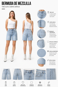 Mid Waist Straight <b>Y2K</b> Denim <b>Shorts</b> with Asymmetric Design Colored Wash Solid Cotton Summer Casual Style - Product Image 1