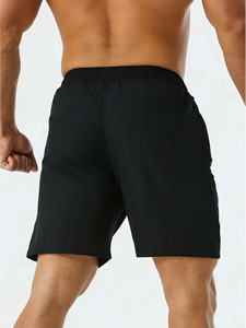 Camiseta atlética de verano para hombre, tela elástica que absorbe la humedad, transpirable, holgada, cuello redondo, ropa informal estampada para deportes - Product Image 3