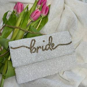 Sac à perles multicolores avec poignée, sac à main, sac à main décontracté, artisanat indien, fait à la main, sac baguette, - Product Image 4