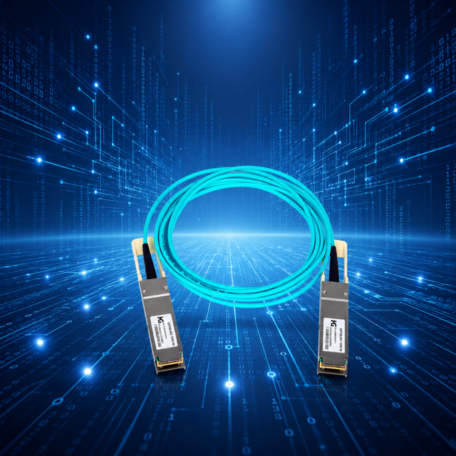 High Speed Active Optical Cable 5G MPO Data Center Switch Server Storage Low Power Hot Pluggable Multi Length 100G QSFP28 AOC