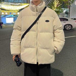 Chaqueta transpirable antibacteriana reversible de lona cálida de invierno a la moda para hombre, impermeable, de talla grande, estilo de pan grueso suelto acoplado - Product Image 3