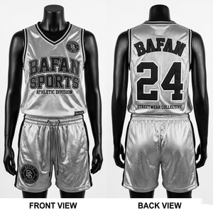 Women breathable mesh jersey and shorts set 160 GSM lightweight polyester <b>silver</b> grey panel design twill logo Women's Sets - Product Image 5