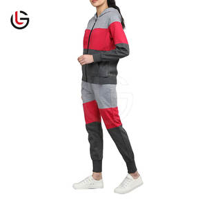Ropa deportiva de invierno de alta calidad para mujer con capucha 100% algodón transpirable de talla grande sólido GYM Fitness Activewear - Product Image 3
