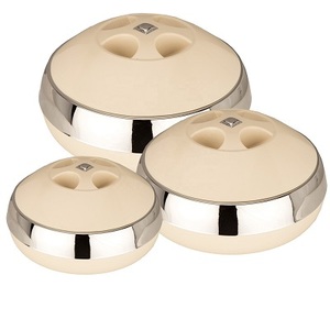 Ensemble de casseroles isolées pour hôtels avec chauffe-plats à double paroi en acier inoxydable épais - Product Image 4