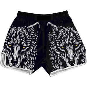 Shorts de Muay Thai pour hommes de haute qualité ODM conception de Sublimation d'étiquette personnalisée équipement de boxe coup de pied - Product Image 5