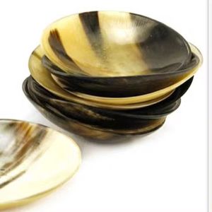 Cuenco de cuerno de búfalo natural hecho a mano, cuenco de servicio respetuoso con el medio ambiente, cuenco de cuerno hecho a mano de alta calidad para el hogar, hotel y restaurante - Product Image 3