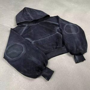 เสื้อแจ็กเก็ตมีฮู้ดผ้าฟลีซแบบสวมหัวมีฮู้ดแบบสวมศีรษะแนววินเทจทำจากผ้าคอตตอนเทอร์รี่ฝรั่งเศส - Product Image 6