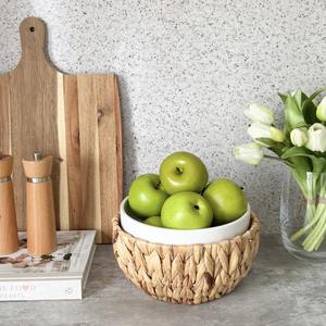 ชามสลัดผักตบชวาธรรมชาติของตกแต่งอาหารเป็นมิตรกับสิ่งแวดล้อมผลิตภัณฑ์จากเวียดนาม - Product Image 6