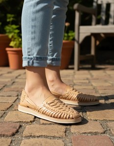 Mocassins en cuir tressé décontractés à enfiler, confortables, respirants, légers, avec semelle antidérapante, tendance mode pour femmes - Product Image 4