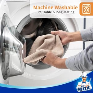 ผ้าไมโครไฟเบอร์ทำความสะอาด MR.SIGA ผ้าไมโครไฟเบอร์ไร้รอยขีดข่วน แพ็ค 12 ผืน ลายข้าวสาลี ขนาด 32 x 32 ซม. (12.6 x 12.6 นิ้ว) - Product Image 2