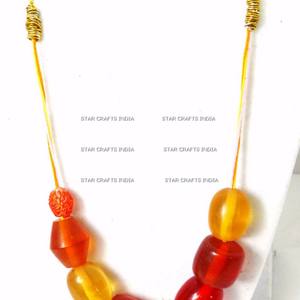 Producto antiguo más vendido de collar de resina y madera de alta calidad del fabricante indio - Product Image 4