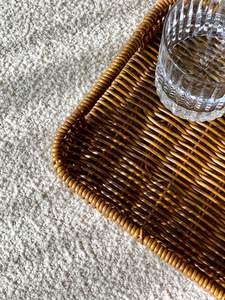 Plateau de rangement empilable en rotin tissé à la main de haute qualité - Product Image 3