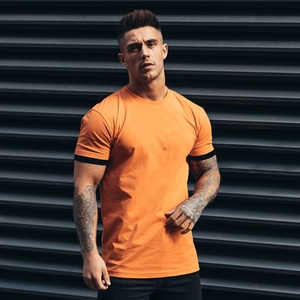 T-shirts pour hommes en coton 100% respirant à séchage rapide avec logo imprimé personnalisé de haute qualité, col rond, vente en gros - Product Image 3