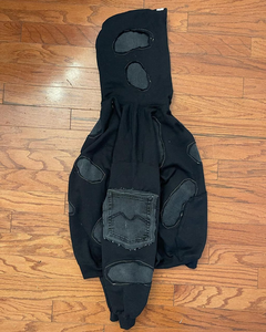 OEM fabricación desgastada sudaderas con capucha hombres personalizado de alta calidad de algodón de los hombres de gran tamaño 420 GSM piedra lavada Heavy Duty Hoodie - Product Image 3