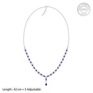 Collier Bohème Tendance Glamour Argenté, Motif Géométrique, Alliage Plaqué Or Rhodié, Pierre Principale en Quartz, Cadeau - Product Image 3