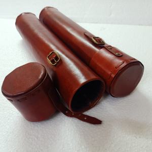 Tubos de desplazamiento de cuero vacíos hechos a medida disponibles en tamaños personalizados ideales para pergaminos y para almacenar documentos - Product Image 6