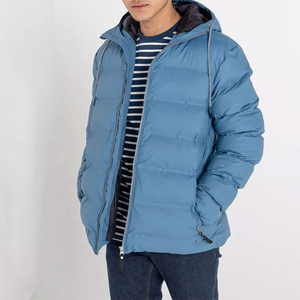 2024 High Street Men's <b>Waterproof</b> Reversible Polyester Puffer <b>Jacket</b> High Quality <b>Winter</b> Outdoor Wear with Hooded Collar OEM ODM - Product Image 4
