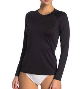 Maillot de bain à manches longues pour femmes, tendance, vente en gros OEM, rash guard, surf, séchage rapide, spandex/polyester, short de bain - Product Image 1