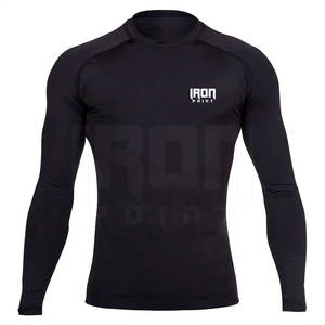 Rash Guard High Quality New Style Men Rash Guard Breathable Gym Wear Rash Guard Fight Training Gear - Product Image 1