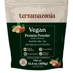 Proteína Vegana Terramazonia 408g, Proteína Vegetal de Nuez de Brasil, Guisante y Arroz, 18g de Proteína, Vegana, Sin Gluten, Sin Lactosa - Product Image 1
