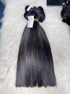 Extensiones de cabello Remy alineadas con cutícula virgen cruda Estilo recto de hueso dibujado súper doble con onda vietnamita - Product Image 4