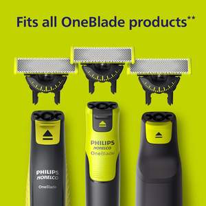 Cuchillas de repuesto Philips Norelco OneBlade 360, acero inoxidable duradero, para recortar, definir contornos y afeitar, paquete de 2, QP420/80 - Product Image 5