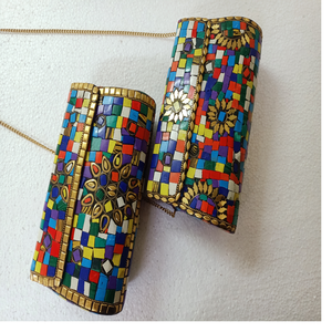 Custom Made Mosaic Metal Bags Ideal for Resale by Fashion <b>Accessory</b> Stores - Product Image 1