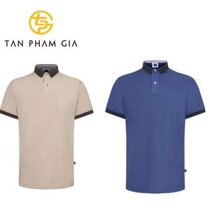 Polos Premium Tan Pham Gia personalizados de alta calidad para hombres, fabricante de productos originales de Vietnam, camisetas, uniformes - Product Image 1