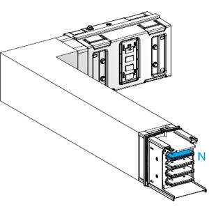 Raccordo a gomito Canalis KSA630DLL41A Schneider Electric, orientamento sinistro, segmento B, M-TO-M, 630A, per canalina - Product Image 1