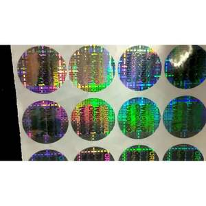 Étiquettes holographiques auto-adhésives en forme de globe terrestre, personnalisées, en PET, imperméables, argentées, dorées, transparentes, de forme personnalisée pour - Product Image 5