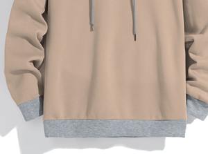 Sweat à capuche de couleur unie pour hommes sweat à capuche en molleton léger à capuche à manches longues sweat à capuche de sport - Product Image 6