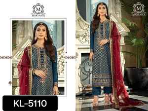 Vêtements indiens de qualité exportée Salwar Kameez pakistanais costumes fantaisie pour femmes robe lourde ethnique avec tissu traditionnel à bas prix - Product Image 6