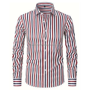 Manches longues hommes robe chemise Oem personnalisé 100% coton chemises décontractées haut vacances formel personnalisé couleur flanelle hommes chemises - Product Image 1